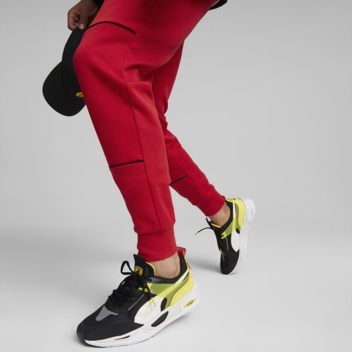 Puma På Tilbud Scuderia Ferrari Trc Blaze Motorsport Sko Svart-hvit-flammende Gul