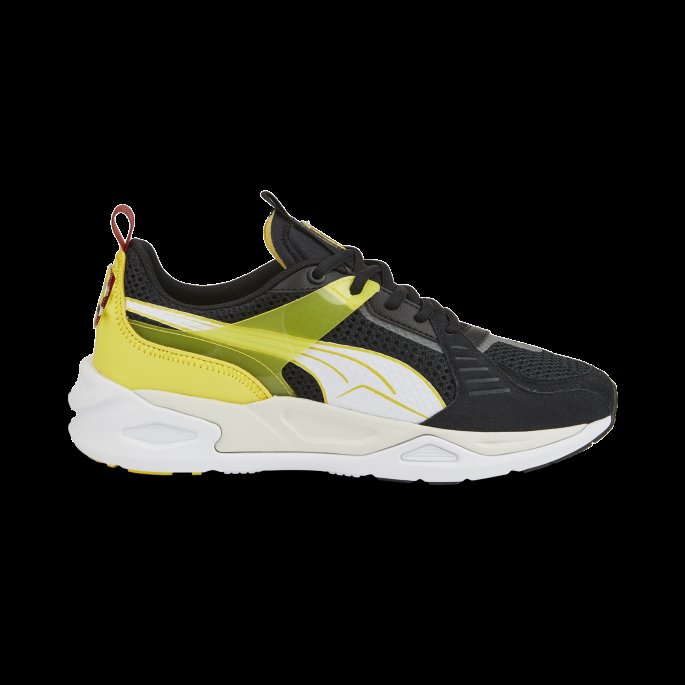 Puma På Tilbud Scuderia Ferrari Trc Blaze Motorsport Sko Svart-hvit-flammende Gul