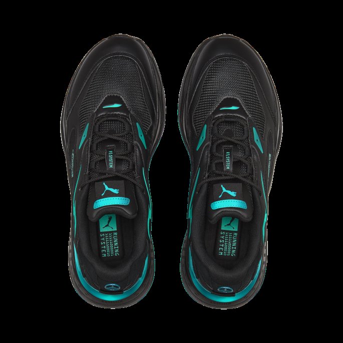 Mercedes-amg Petronas Motorsport Metal Energy Rs-fast Joggesko Puma På Tilbud Svart-spektra Grønn