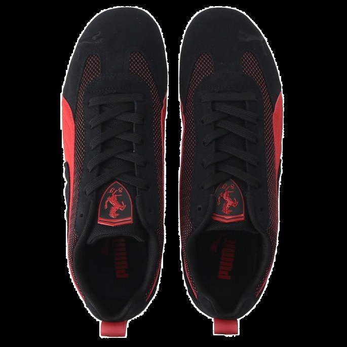 Black-rosso Corsa Puma På Tilbud Scuderia Ferrari Metal Energy Speedcat Kjøresko
