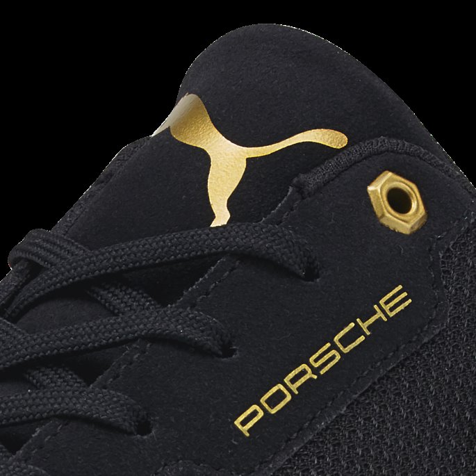 Porsche Legacy Metal Energy Speedcat Kjøresko Black-team Gold Puma På Salg