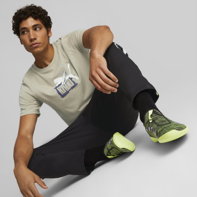 Black-lime Squeeze Puma På Tilbud Evoknit Esports Sokker