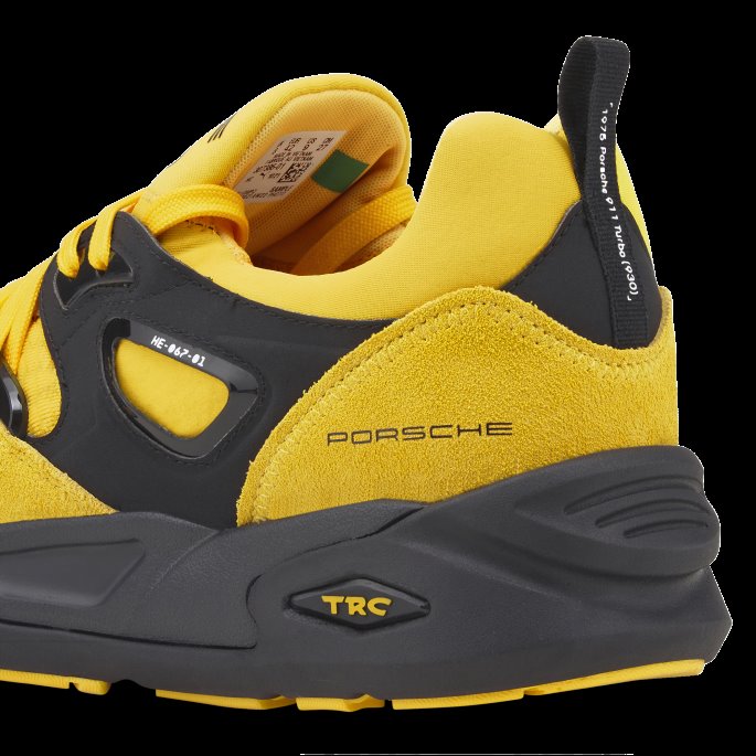 Puma På Tilbud Porsche Legacy Trc Blaze Motorsport Sko Sitron Krom-svart