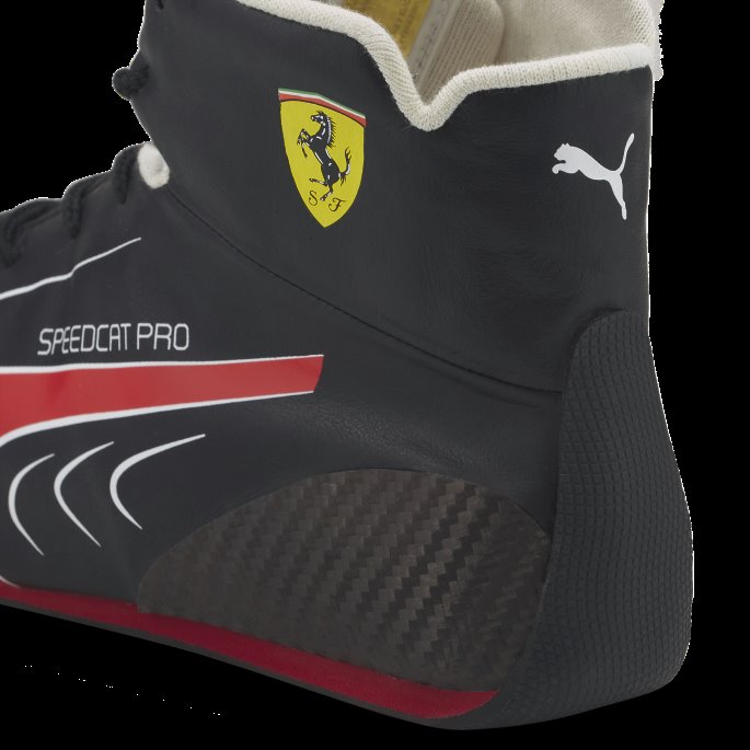 Svart-rød Racing-hvit Puma På Salg Scuderia Ferrari Speedcat Pro Cl Replica Racingsko