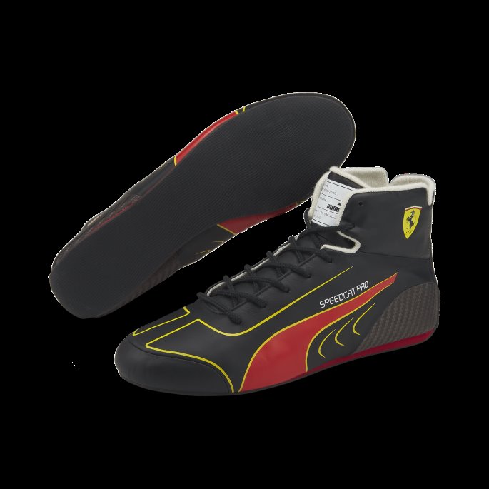Puma På Salg Scuderia Ferrari Speedcat Pro Cs Replica Racingsko Svart-rød Corsa-buttercup