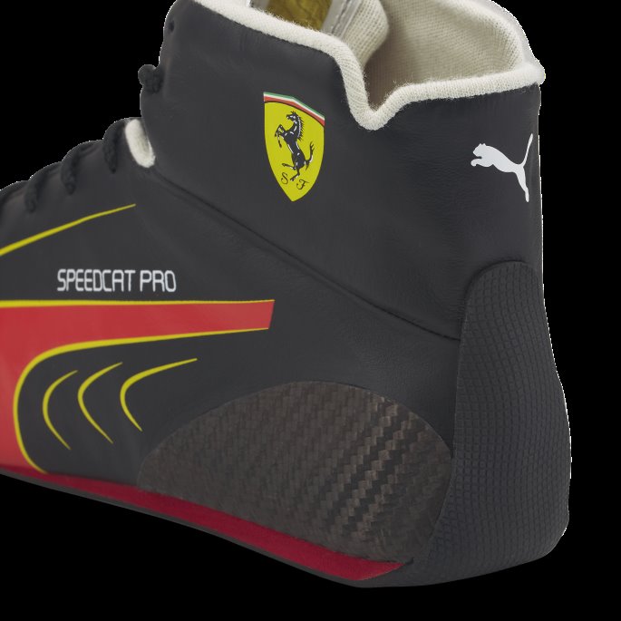Puma På Salg Scuderia Ferrari Speedcat Pro Cs Replica Racingsko Svart-rød Corsa-buttercup