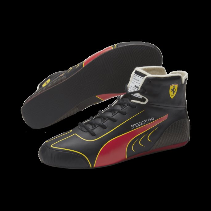 Puma På Salg Scuderia Ferrari Speedcat Pro Cs Replica Herre Racingsko Svart-rød Corsa-buttercup