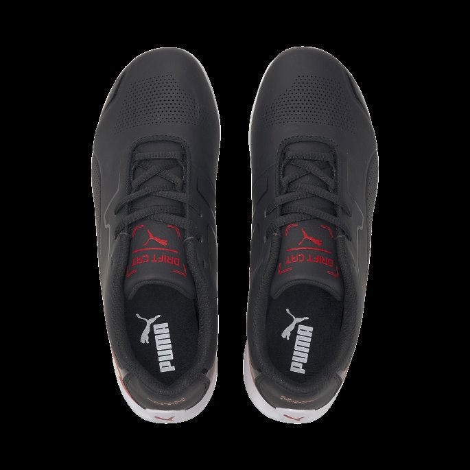 Puma På Tilbud Black-rosso Corsa Scuderia Ferrari Drift Cat 8 Ungdomstrenere