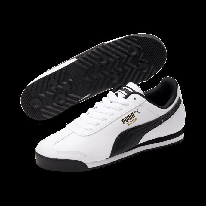 Puma På Tilbud Roma Basic Joggesko Hvit-svart