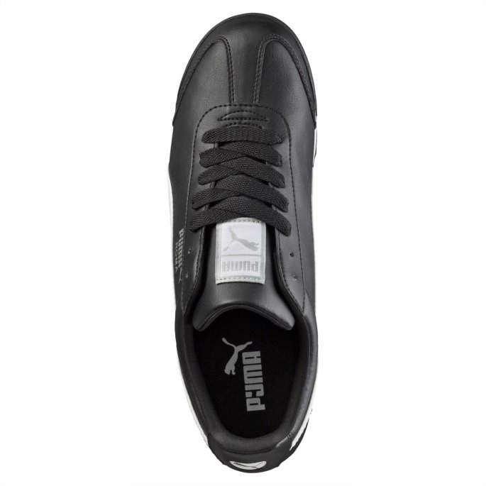 Svart-hvit-sølv Puma På Tilbud Roma Basic Joggesko Store Barn