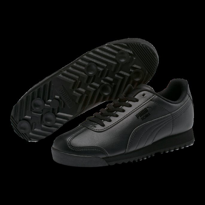 Svart-svart Roma Basic Joggesko Store Barn Puma På Tilbud