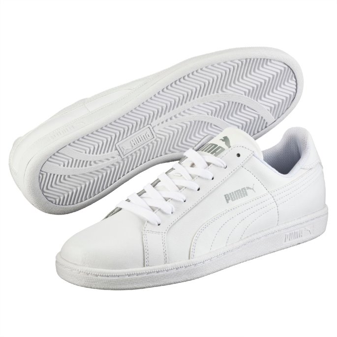 Hvite Smash Skinnsko Puma På Salg