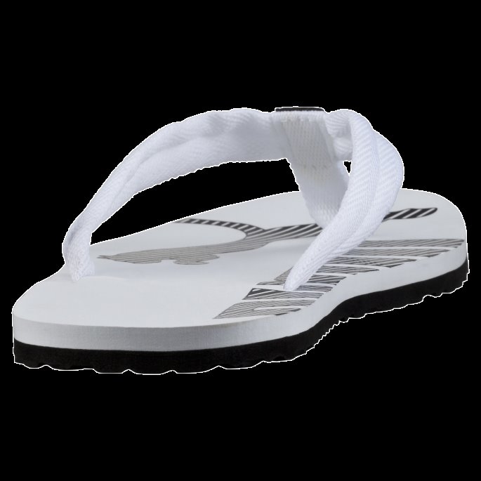 Hvit-svart Puma På Tilbud Episke Flip V2 Sandaler
