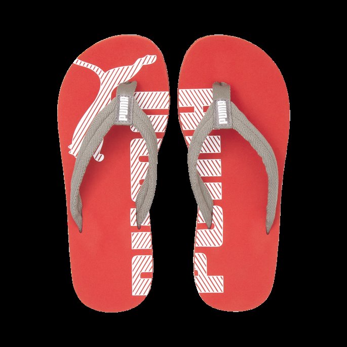 Rød-stål Grå-hvit Episk Flip V2 Barnesandaler Puma På Tilbud