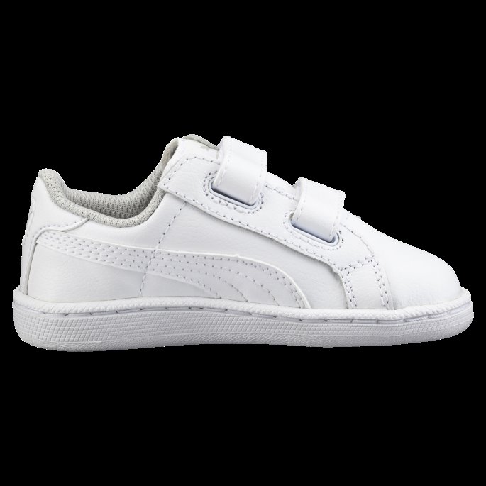 Smash Leather V Ps Barnesko Puma På Tilbud Hvit-hvit