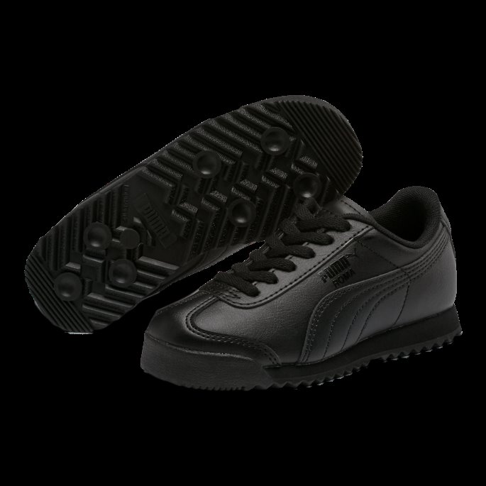 Puma På Tilbud Svart-svart Roma Basic Små Barnesko
