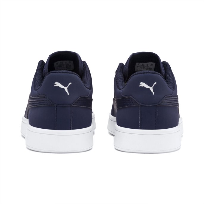 Puma På Tilbud Smash V2 Buck Trainers Peacoat-sølv-hvit
