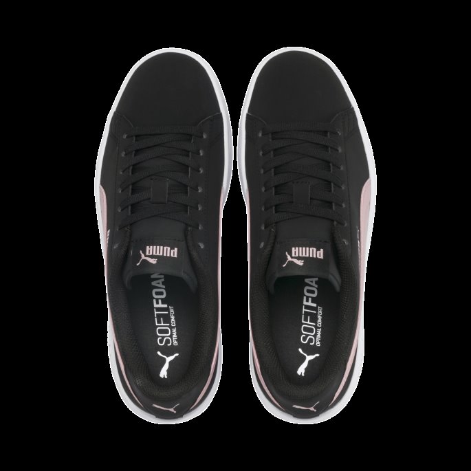 Puma På Tilbud Smash V2 Buck Joggesko Sort-brude Rosa-hvit
