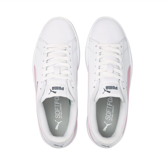 Puma På Tilbud Smash V2 Ungdomstrenere Hvit-prisme Rosa