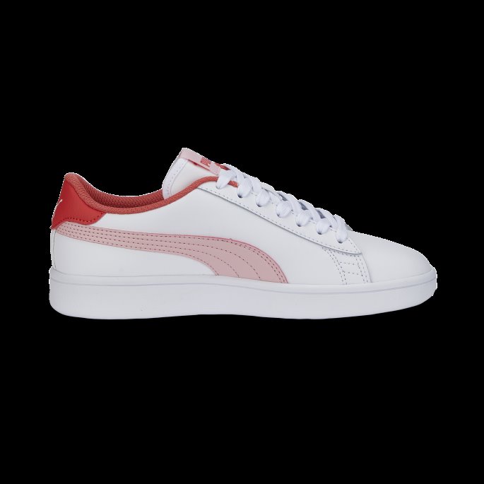 Puma På Tilbud Smash V2 Ungdomstrenere Hvit-mandelblomst-laks