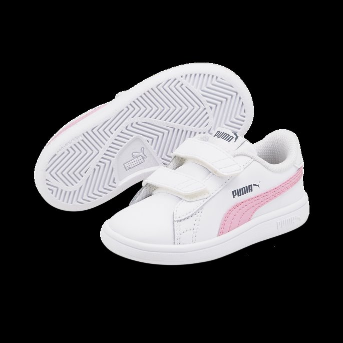 Puma På Tilbud Hvit-prisme Rosa Smash V2 Barnesko