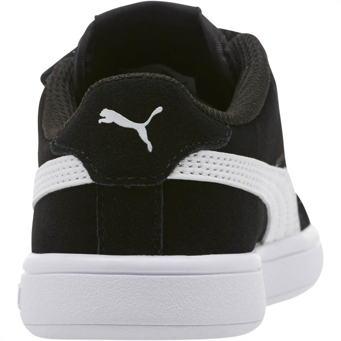 Smash V2 Semsket Barnesko Puma På Tilbud Svart-hvit