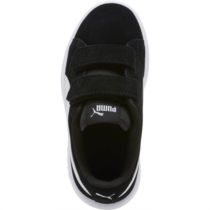 Smash V2 Semsket Barnesko Puma På Tilbud Svart-hvit