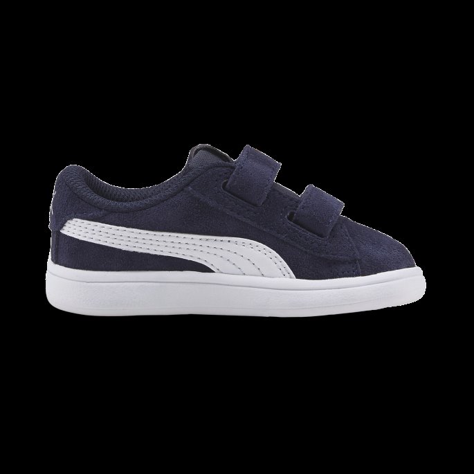 Puma På Tilbud Smash V2 Semsket Tennissko Til Babyer Peacoat-hvit