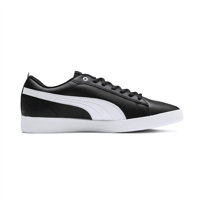 Sort-hvit Smash V2 Skinnsko For Kvinner Puma På Tilbud