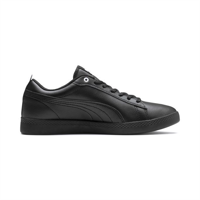 Svart-svart Smash V2 Skinnsko For Kvinner Puma På Tilbud