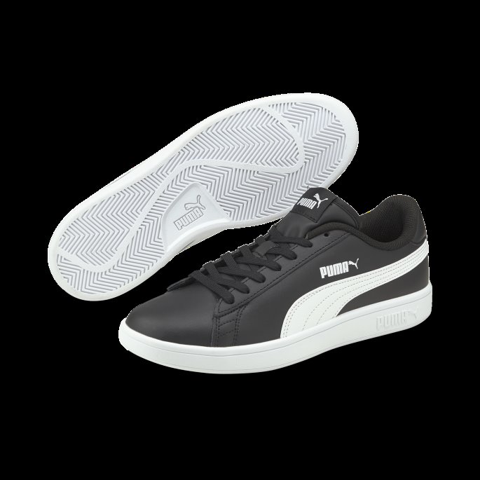 Puma På Tilbud Svart-hvit Smash V2 Trenere