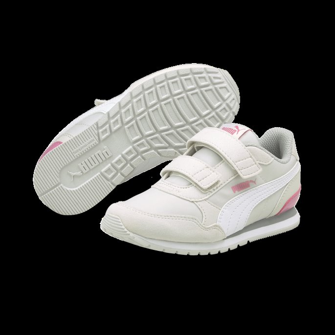 Nimbus Sky-hvit-pose Rosa St Runner V2 Små Barnesko Puma På Tilbud
