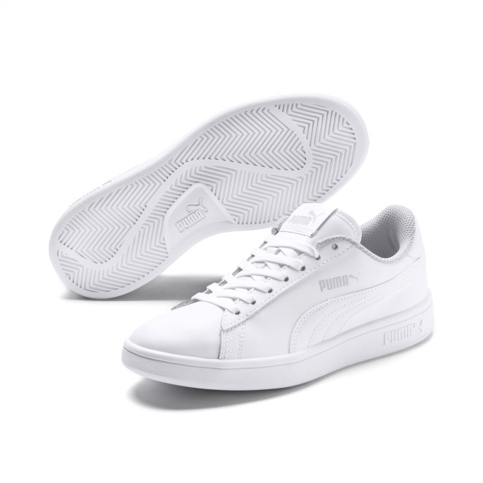 Smash V2 L Barnesko Puma På Tilbud Hvit-hvit