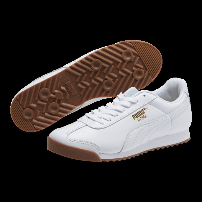 Roma Classic Gum Herre Joggesko Puma På Salg White-team Gull