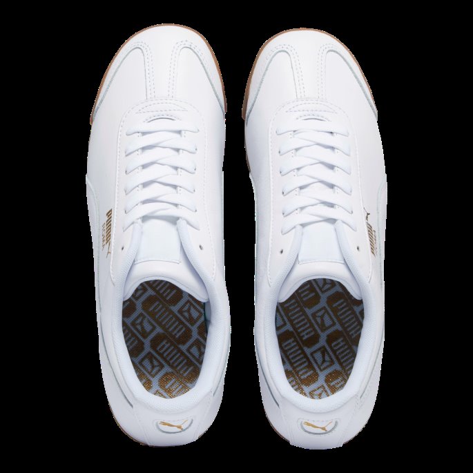 Roma Classic Gum Herre Joggesko Puma På Salg White-team Gull