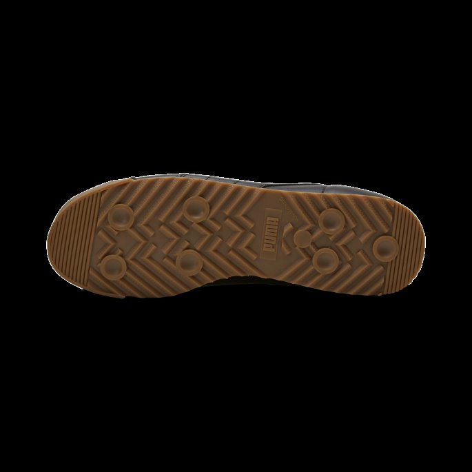 Roma Classic Gum Menns Joggesko Black-team Gold Puma På Salg