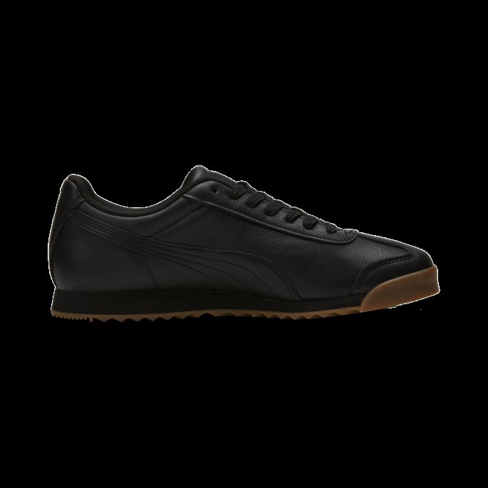 Roma Classic Gum Menns Joggesko Black-team Gold Puma På Salg