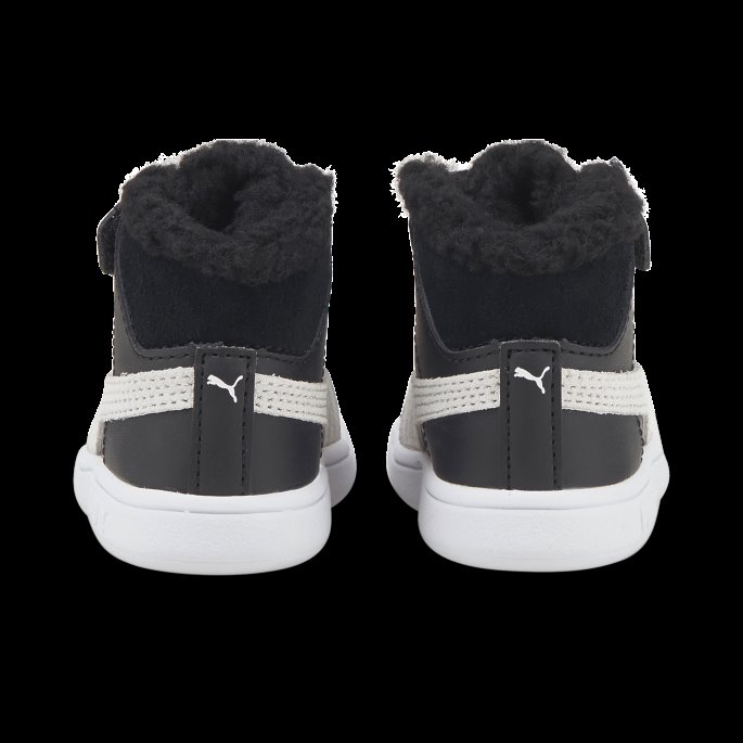 Puma På Tilbud Svart-hvit Smash V2 Mid Fur V Babysko