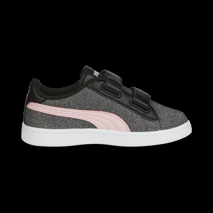 Puma På Tilbud Smash V2 Glitz Glam Joggesko Barn Svart-mandelblomst