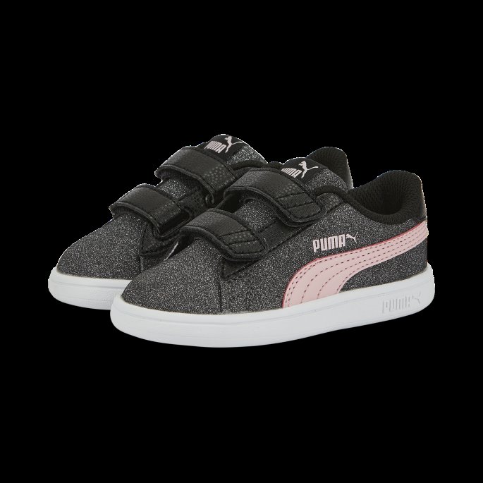 Puma På Tilbud Smash V2 Glitz Glam Joggesko Babyer Svart-mandelblomst