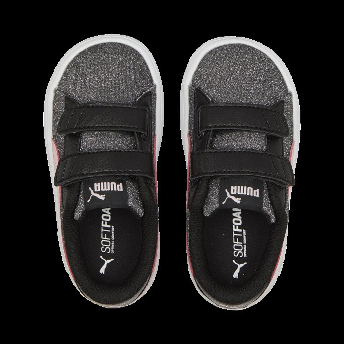 Puma På Tilbud Smash V2 Glitz Glam Joggesko Babyer Svart-mandelblomst