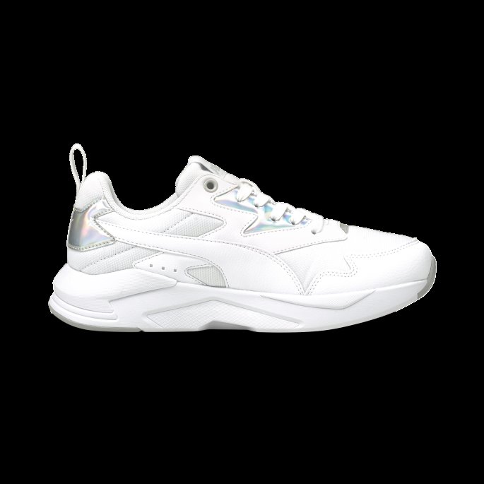 Puma På Tilbud X-ray Lite Metallic Joggesko For Kvinner Hvit-sølv