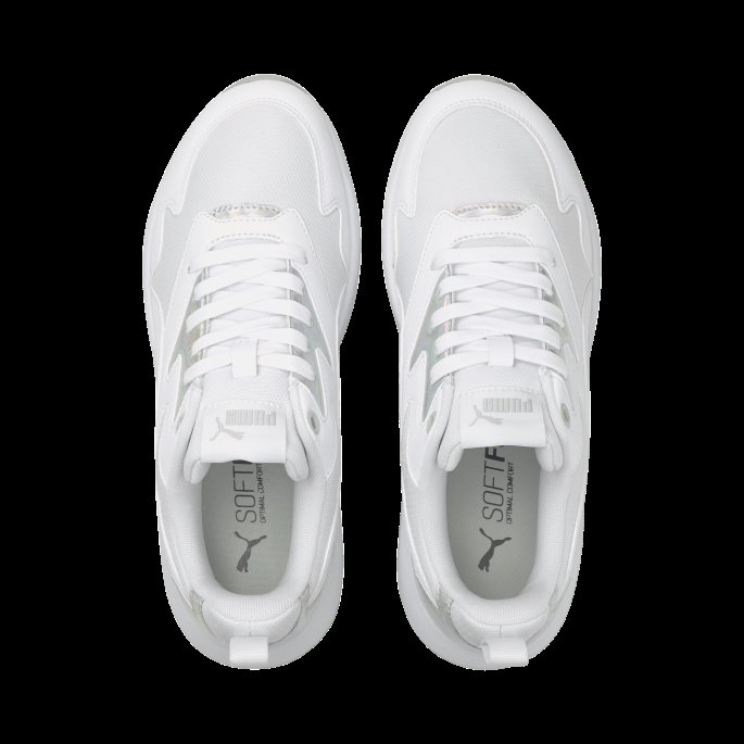 Puma På Tilbud X-ray Lite Metallic Joggesko For Kvinner Hvit-sølv