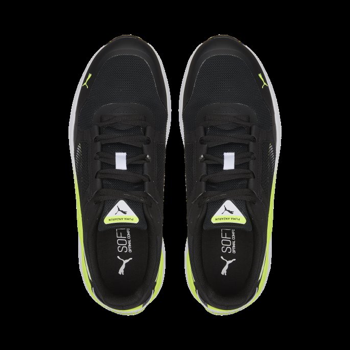 Anzarun Grid Joggesko Svart-hvit-lime Squeeze Puma På Tilbud