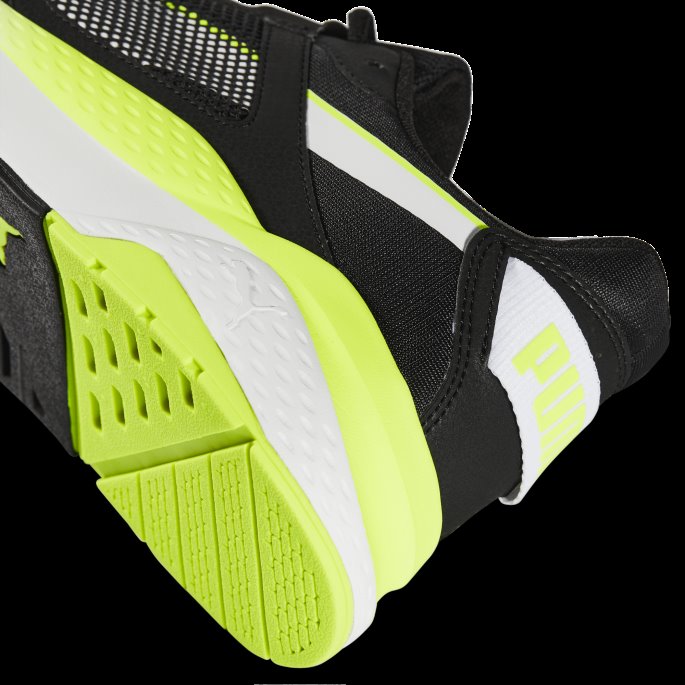 Anzarun Grid Joggesko Svart-hvit-lime Squeeze Puma På Tilbud