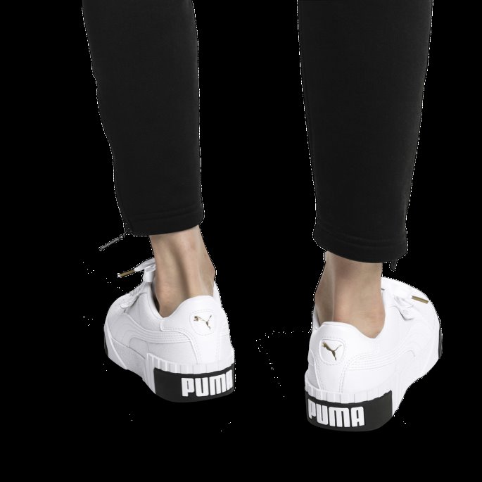 Hvit-svarte Cali Joggesko For Kvinner Puma På Salg