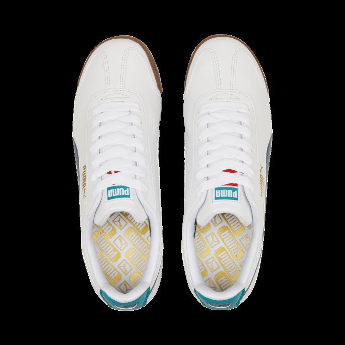 Roma Basic+ Sneakers White-night Sky-gum Puma På Tilbud