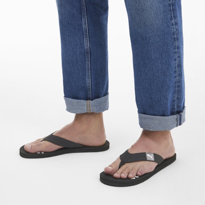 Koselige Flip Sandaler Puma På Tilbud Black-castlerock