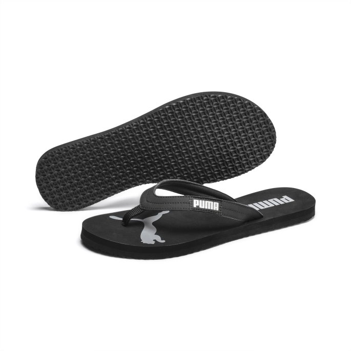 Koselige Flip Damesandaler Svart-sølv Puma På Salg