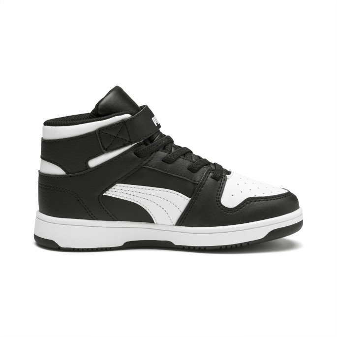 Puma På Tilbud Rebound Layup Små Barnesko Svart-hvite